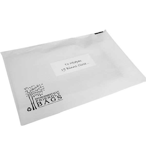 300mm White Eco Polythene Mailers